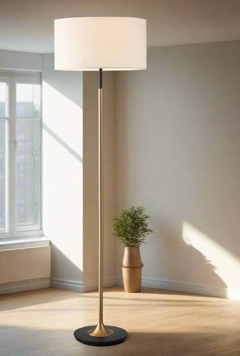 Plain Linen 64-in LED Floor Light