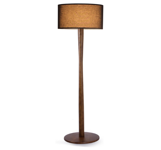 Contemporary Linen LED Tripod Floor Lamp
